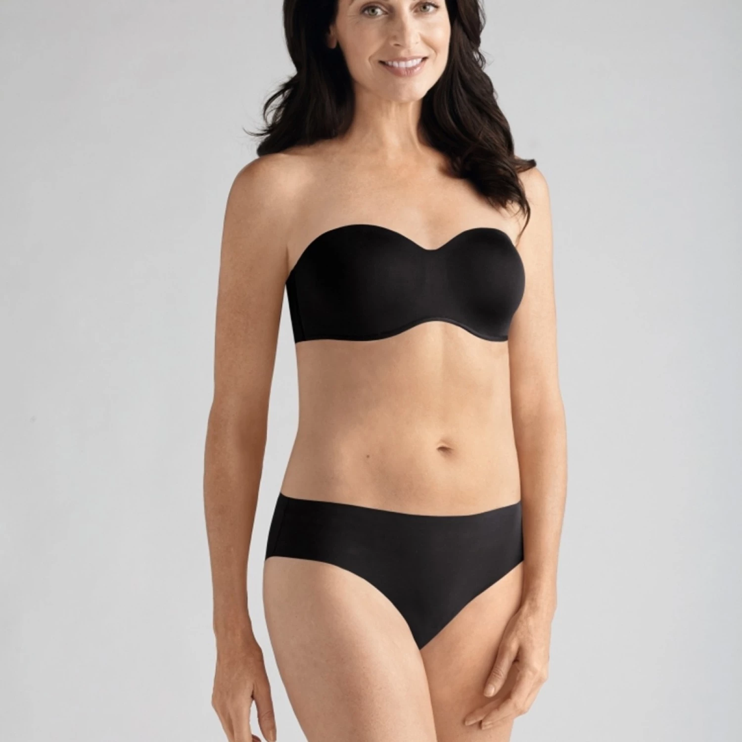 AMOENA Barbara Bandeau Sans Bretelles Pour Prothèse Noir 1 AMOENA Barbara Bandeau Sans Bretelles Pour Prothèse Noir
