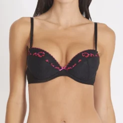 Aubade Allée Des Plaisirs Soutien-Gorge Plunge Coussinet Noir Torride