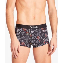 Aubade Men Boxer Trunk Homme Black Art