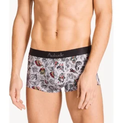 Aubade Men Boxer Trunk Homme Grey Art