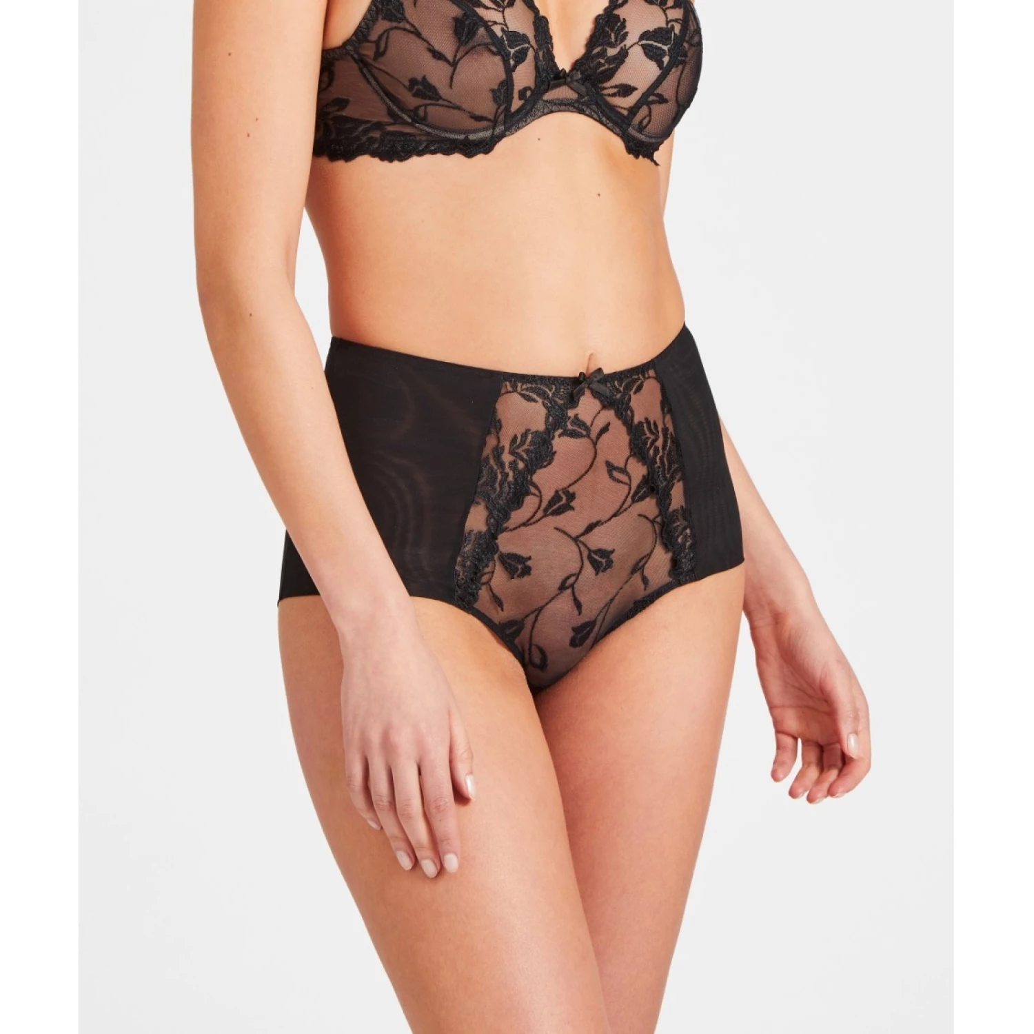 Aubade Softessence Culotte Haute Noire 2 Aubade Softessence Culotte Haute Noire – Image 2