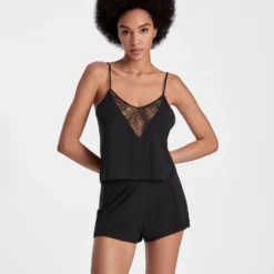 Aubade Top Fines Bretelles Lazy Days Noir