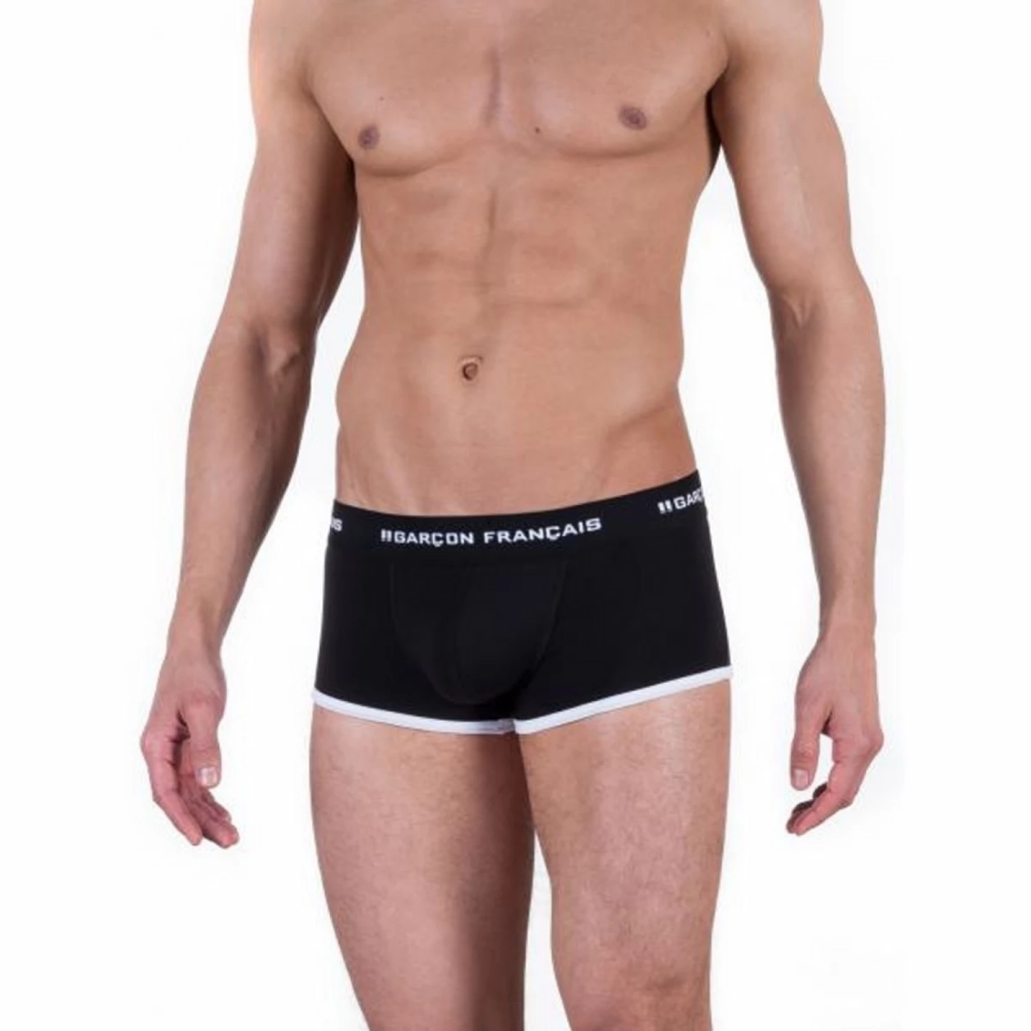 Boxer Court GARCON FRANCAIS Noir 3 Boxer Court GARCON FRANCAIS Noir – Image 3