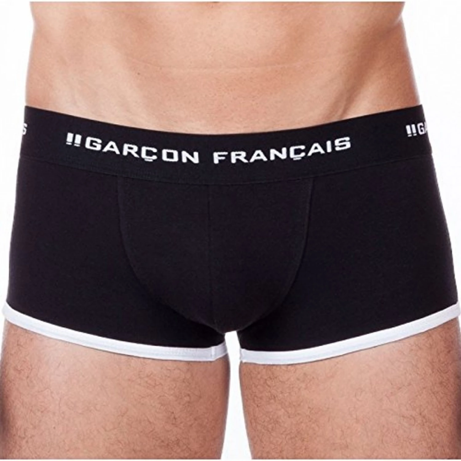 Boxer Court GARCON FRANCAIS Noir 4 Boxer Court GARCON FRANCAIS Noir – Image 4
