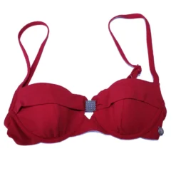 LEJABY Maillot De Bain Corbeille Mousse Capri Rouge