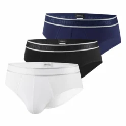 Pack 3 Slips IMPETUS Cotton Stretch Blanc-Noir-Marine