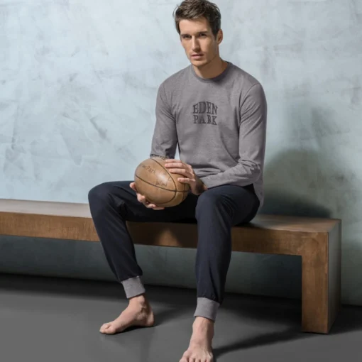 Pyjama Long EDEN PARK E501F20 Gris Melange 4 Pyjama Long EDEN PARK E501F20 Gris Melange -sous-vêtement boutique 1600x1600 pyjama long eden park e501f20 gris melange p 38 16052017