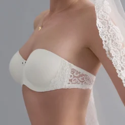 SELMARK Soutien-Gorge Bandeau Mariée Gilda Ivoire