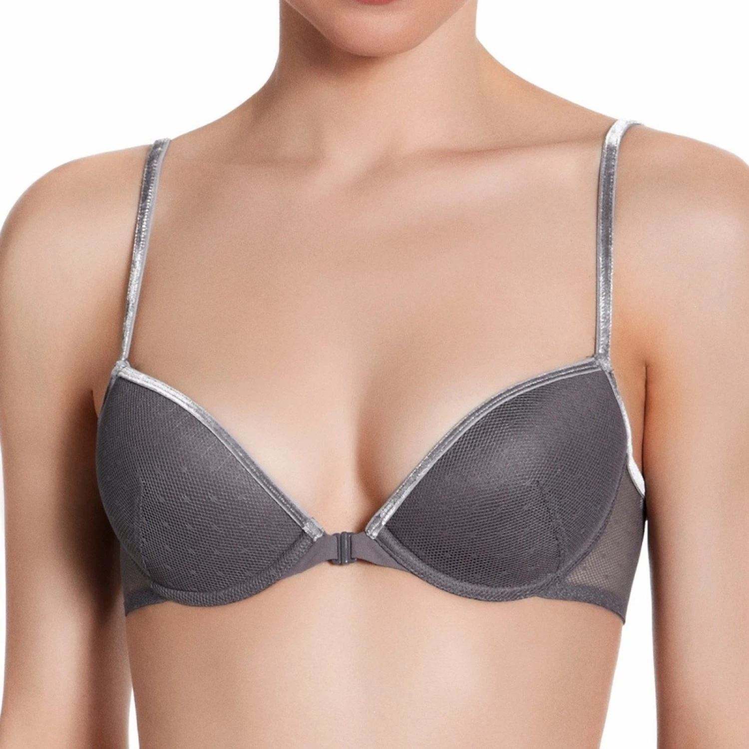 SIMONE PERELE Soutien-Gorge Push Up Velvet Gris Souris 1 SIMONE PERELE Soutien-Gorge Push Up Velvet Gris Souris