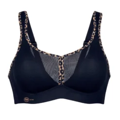 Soutien-Gorge Sport ANITA Active Air Control DeltaPad Noir Léopard