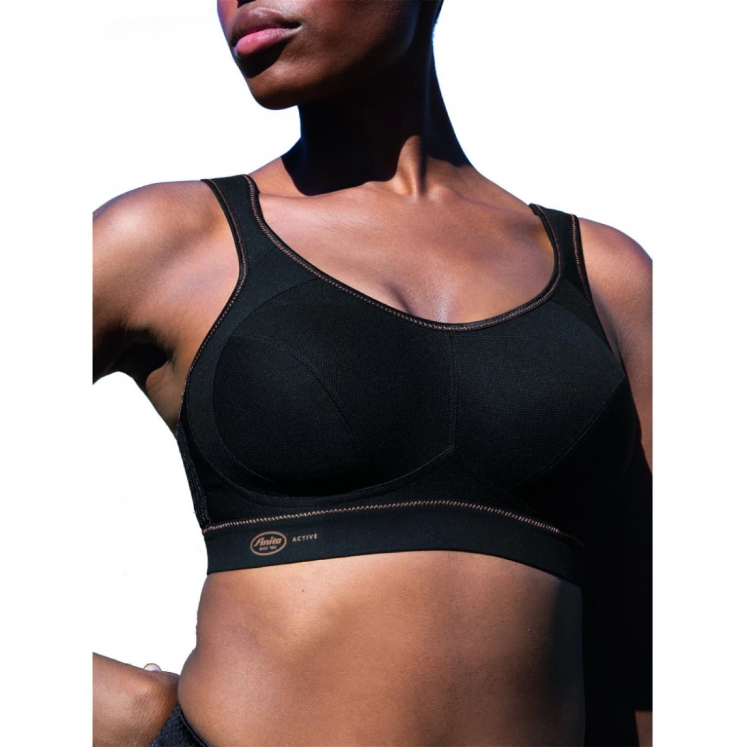Soutien-Gorge Sport ANITA Active Extreme Control Noir Doré 1 Soutien-Gorge Sport ANITA Active Extreme Control Noir Doré